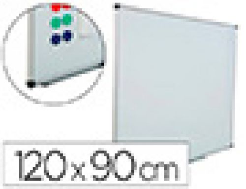 Quadro branco rocada aco vitrificado magnetico moldura aluminio e cantos pvc 120x90 cm inclui bandeja para marcador , Rocada , 150429 , 8427951650412